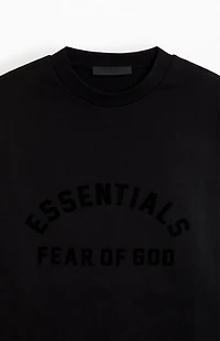 Fear of God ESSENTIALS Jet Black Long Sleeve T-Shirt