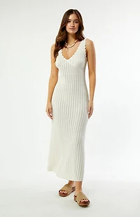 Rhythm Scallop Knit Maxi Dress