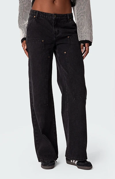 Edikted Ayla Low Rise Carpenter Jeans