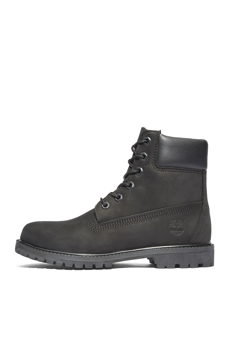 Timberland Women's Black Premium 6inch Lace-Up Waterproof Boots
