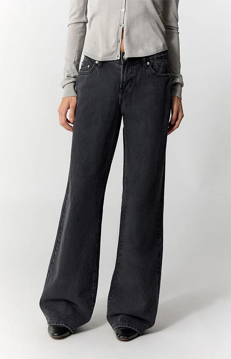 Pacsun Casey Low Rise Baggy Jeans Washed Black