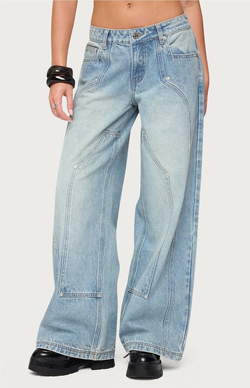 Edikted Dema Western Low Rise Jeans