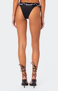 Edikted Frilly Cheeky Bikini Bottom