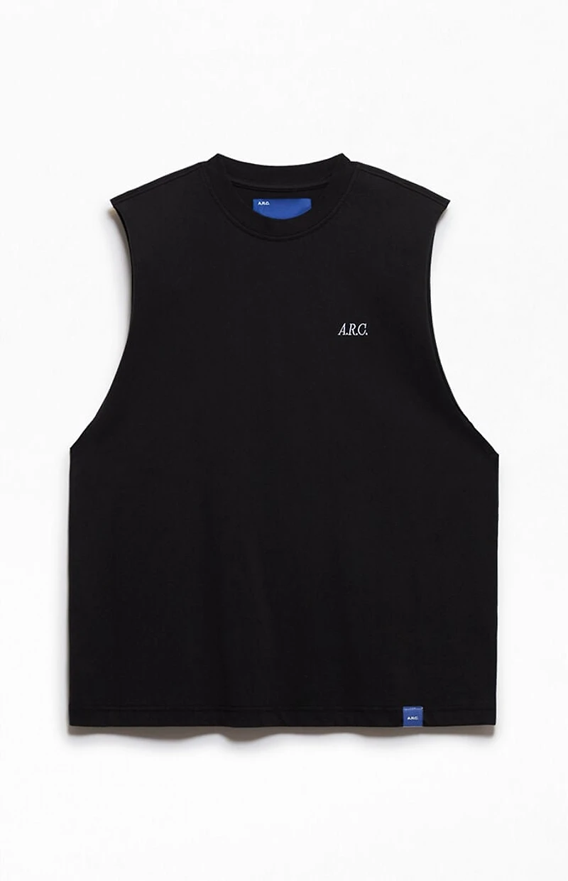 A.R.C. Black Standard Cut Off Muscle T-Shirt