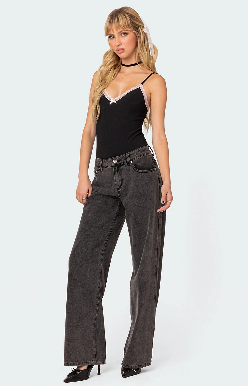 Edikted Gloria Ribbed Bodysuit