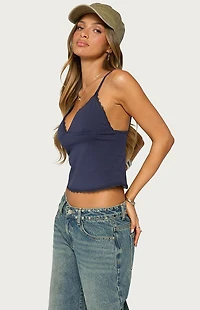 Edikted Lotto Lacey V Neck Tank Top