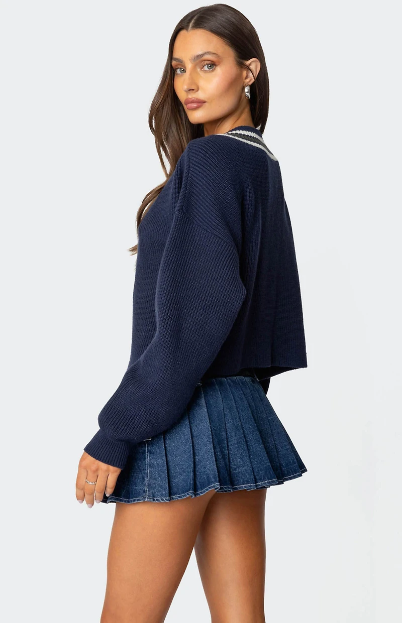 Edikted Lauryl V Neck Sweater