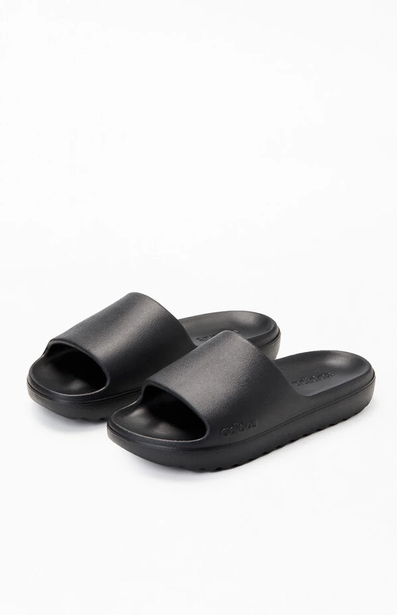 adidas Kids Black Adilette Lumia Slides