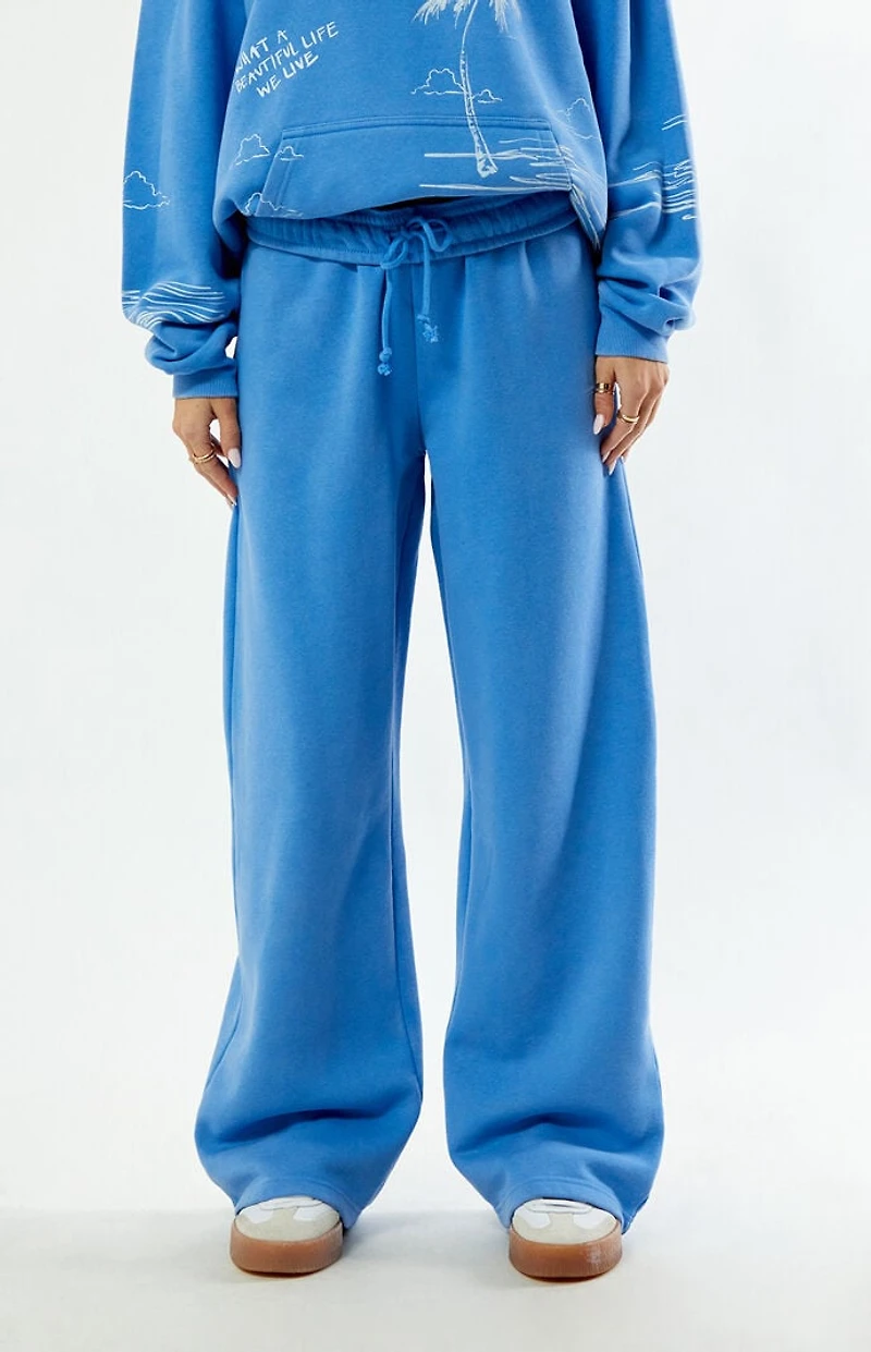Pacsun Palm Tree Baggy Sweatpants