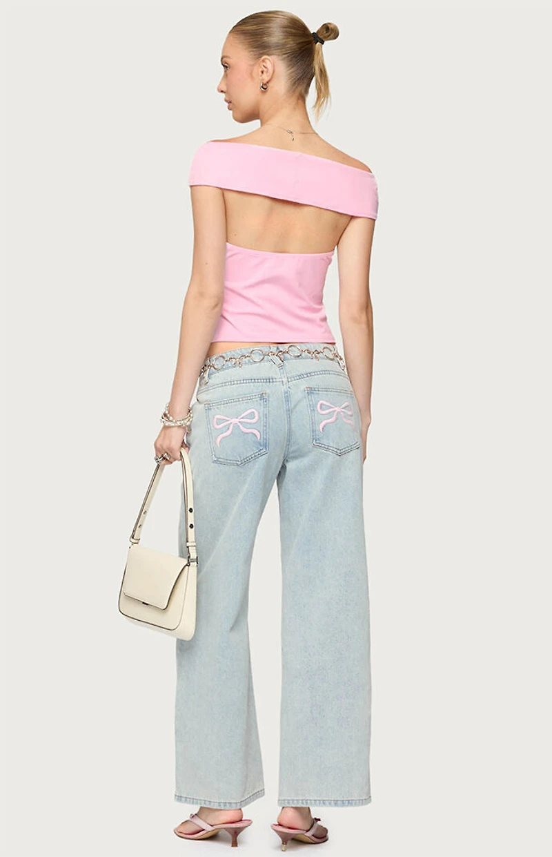 Edikted Mikkey Cut Out Off Shoulder Top