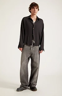 Pacsun Blake Extreme Baggy Jeans Drawstring Gray