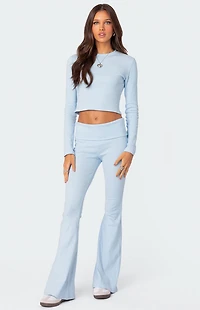 Edikted Coffee Break Ribbed Long Sleeve Top