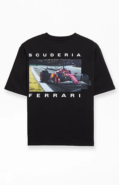 Puma Black Ferrari Vintage Theme T-Shirt