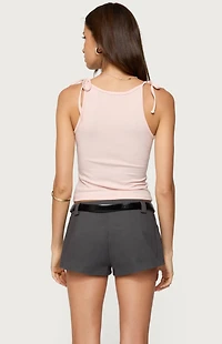 Edikted Chrissy Tie Strap Tank Top