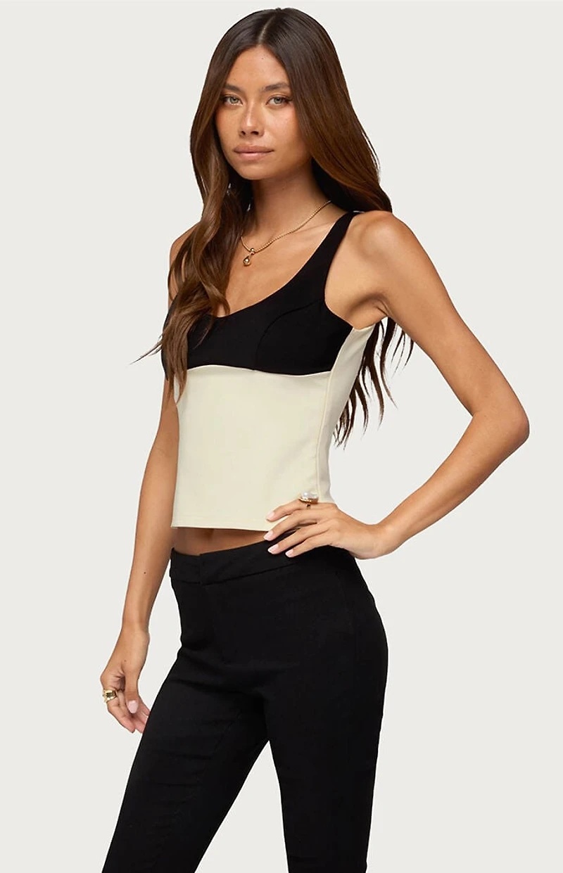 Edikted Clarinda Contrast Tank Top