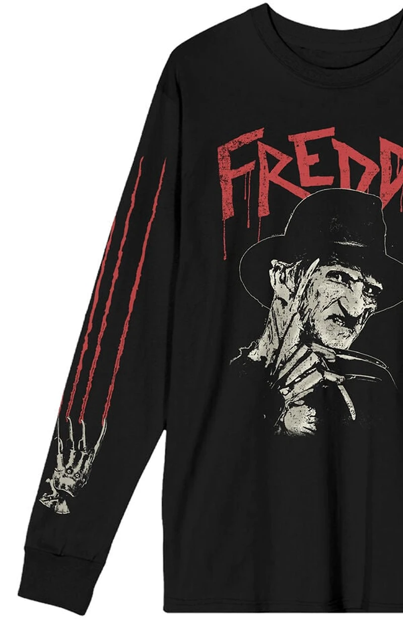Nightmare on Elm Street Freddy Claws Long Sleeve T-Shirt