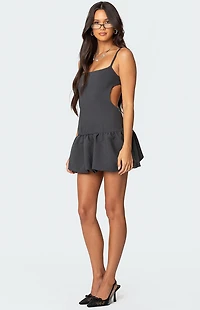 Edikted Backless Bubble Skirt Mini Dress