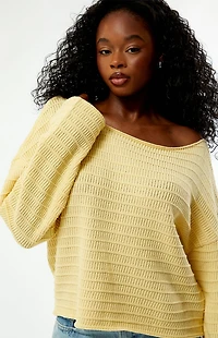 Your Favorite Leni Off-The-Shoulder Sweater