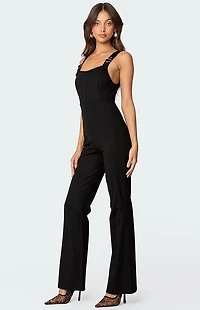 Edikted Bianka Buckle Strap Jumpsuit