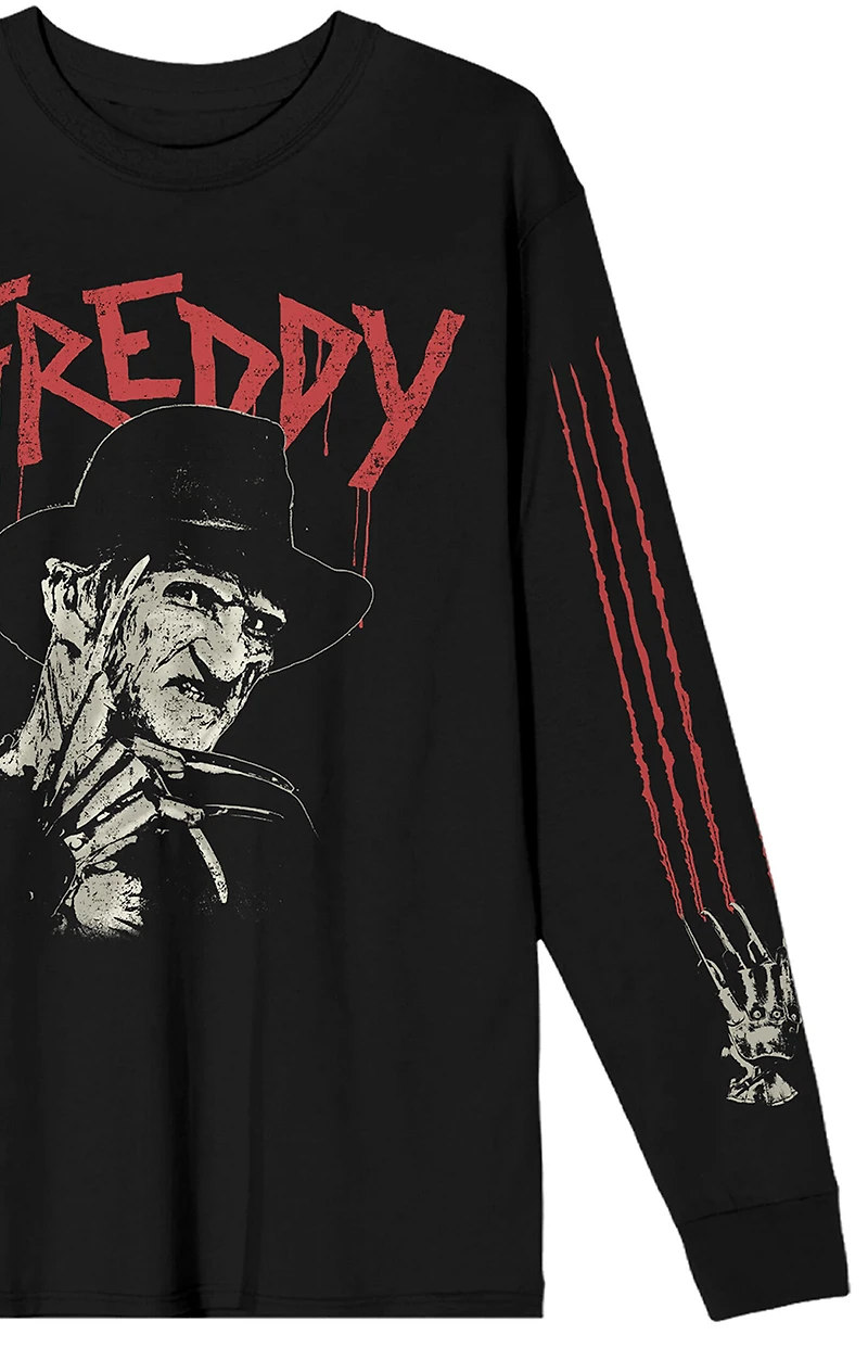 Nightmare on Elm Street Freddy Claws Long Sleeve T-Shirt