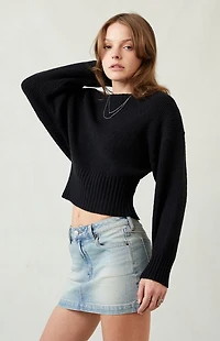 Pacsun Bella Stretch Light Indigo Mid Rise Denim Mini Skirt