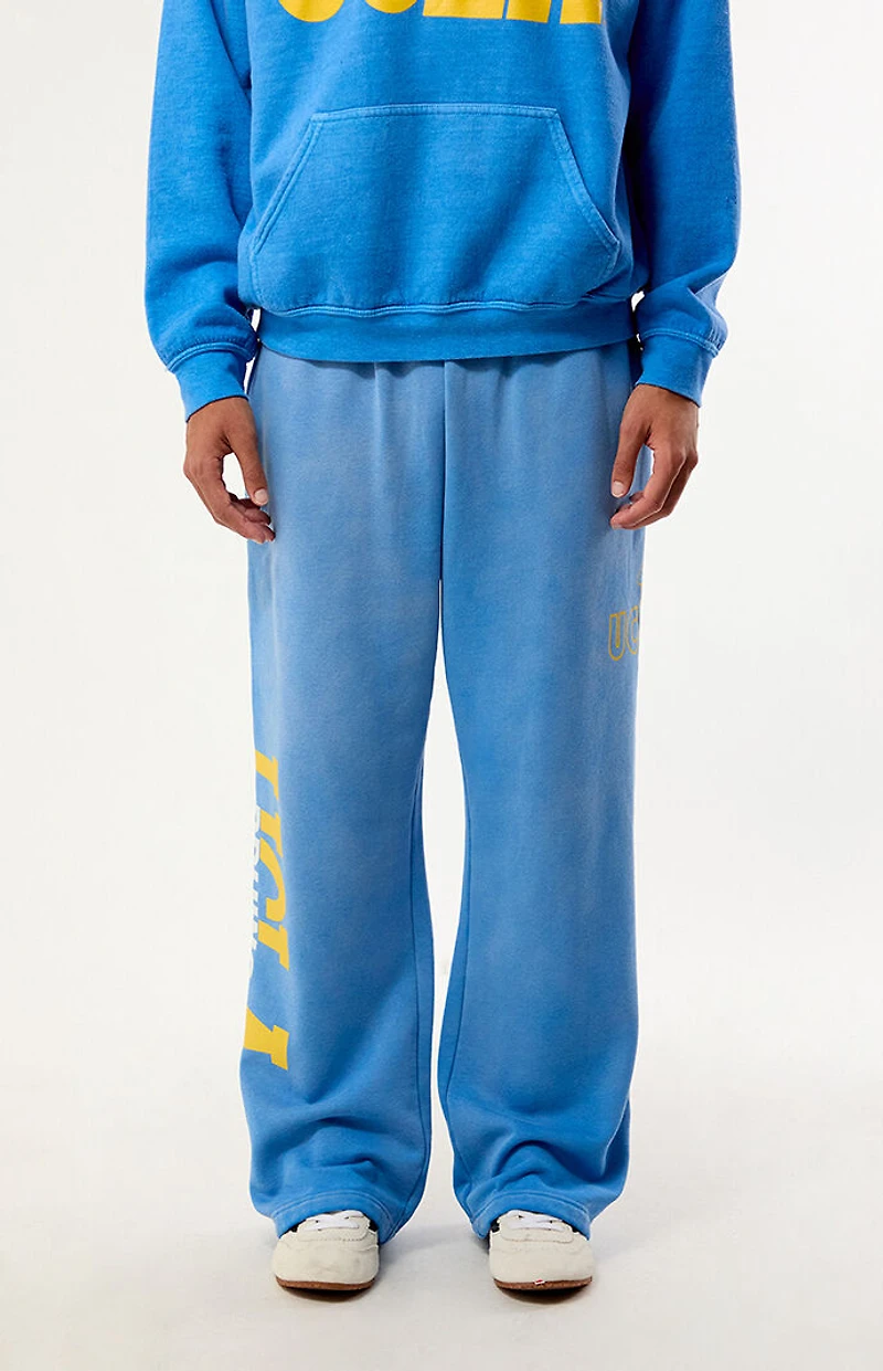 UCLA Bruins Washed Wide Leg Sweatpants