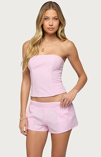 Edikted Amaliah Striped Strapless Corset