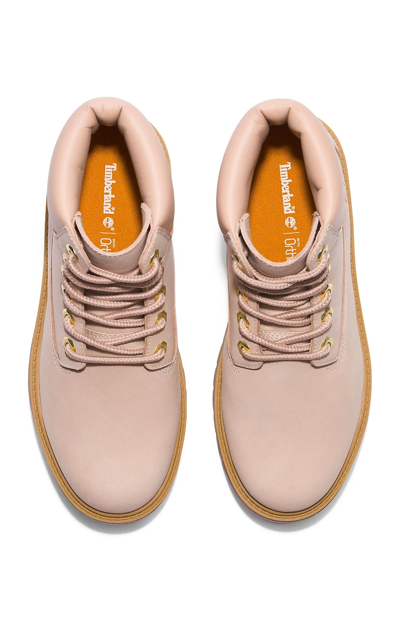 Timberland Women's Tan Stone Street 6inch Lace-Up Waterproof Boots