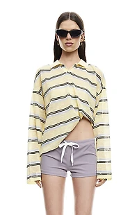 LIONESS Honey Striped Rebels Jersey Long Sleeve Top