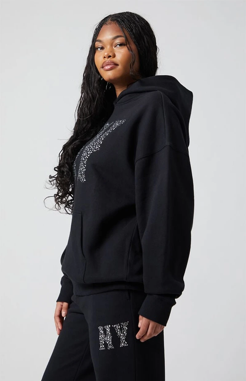 Pacsun NY Rhinestone Hoodie