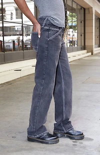 John Galt Black Crispina Low Rise Carpenter Jeans