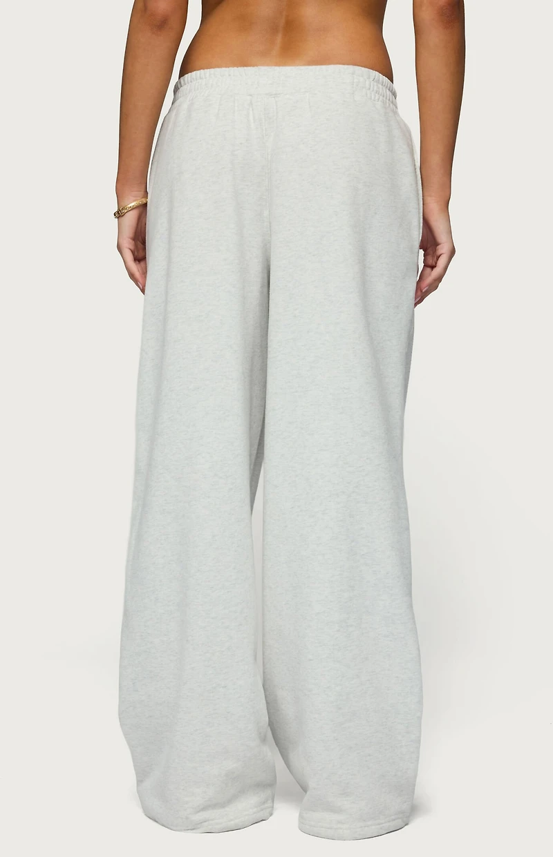 Edikted Jacie Wide Leg Sweatpants