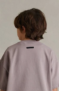 Fear of God ESSENTIALS Kids Faded Mauve Campus ’90s Short Sleeve T-Shirt