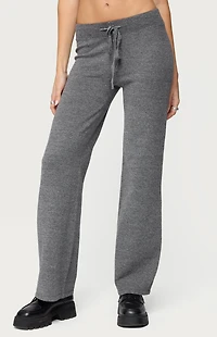Edikted Ayah Straight Leg Knit Pants