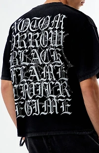 No Tomorrow x Civil Active Pain Ripped Oversized T-Shirt