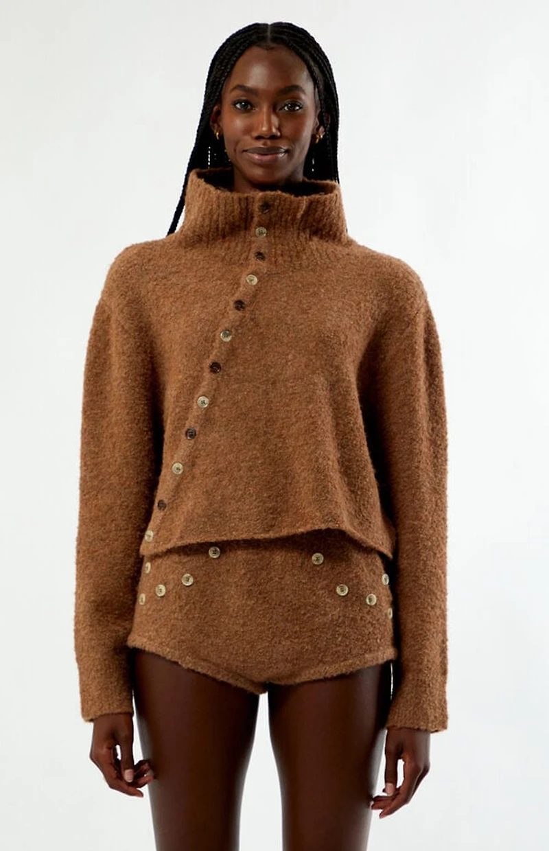 Zemeta Button Way Knit Cardigan