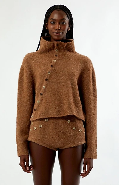 Zemeta Button Way Knit Cardigan