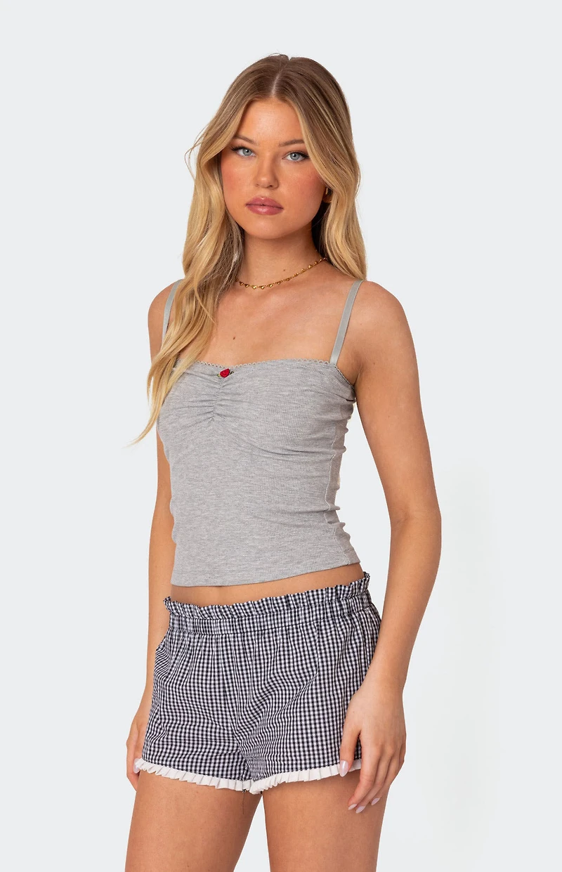 Edikted Karlee Ribbed Tank Top