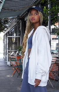 John Galt Heather Grey Christy Full Zip Hoodie