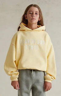 Fear of God ESSENTIALS Kids Garden Yellow '90s Fit Fleece Hoodie