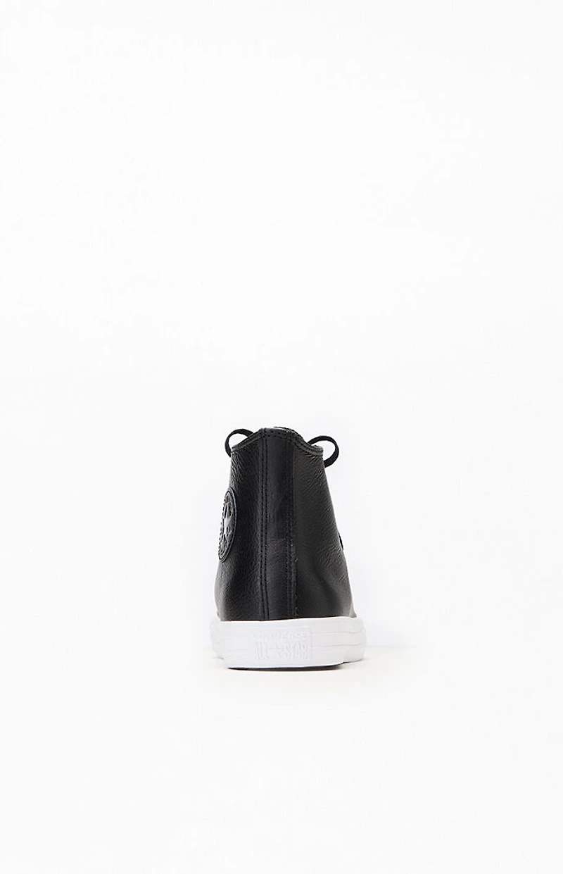 Converse Chuck Taylor Black All Star Leather High Top Shoes