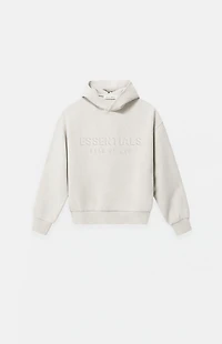 Fear of God ESSENTIALS Kids Heather Oatmeal Embossed Classic Hoodie