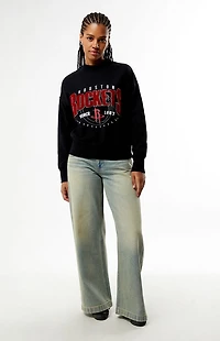 QORE Houston Rockets Mock Neck Sweatshirt