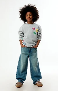 Pacsun Kids Baggy Jeans Medium Blue