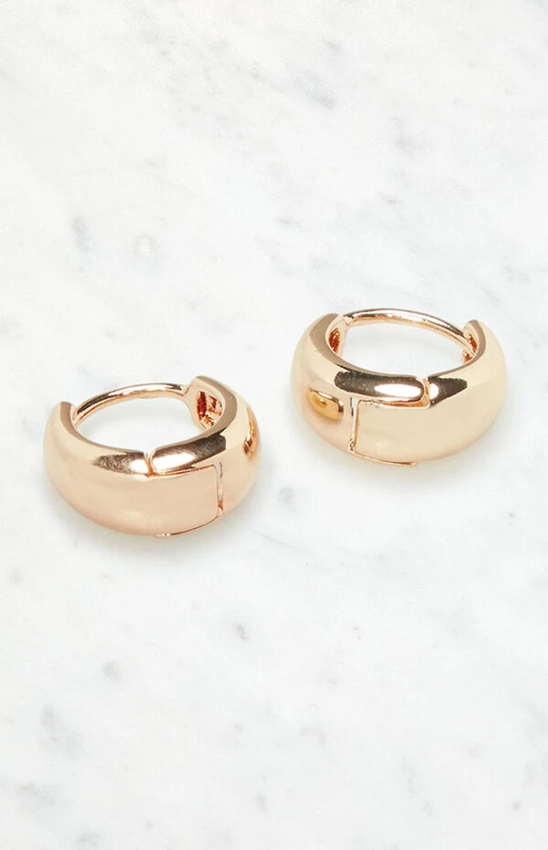 John Galt Dome Hoop Earrings