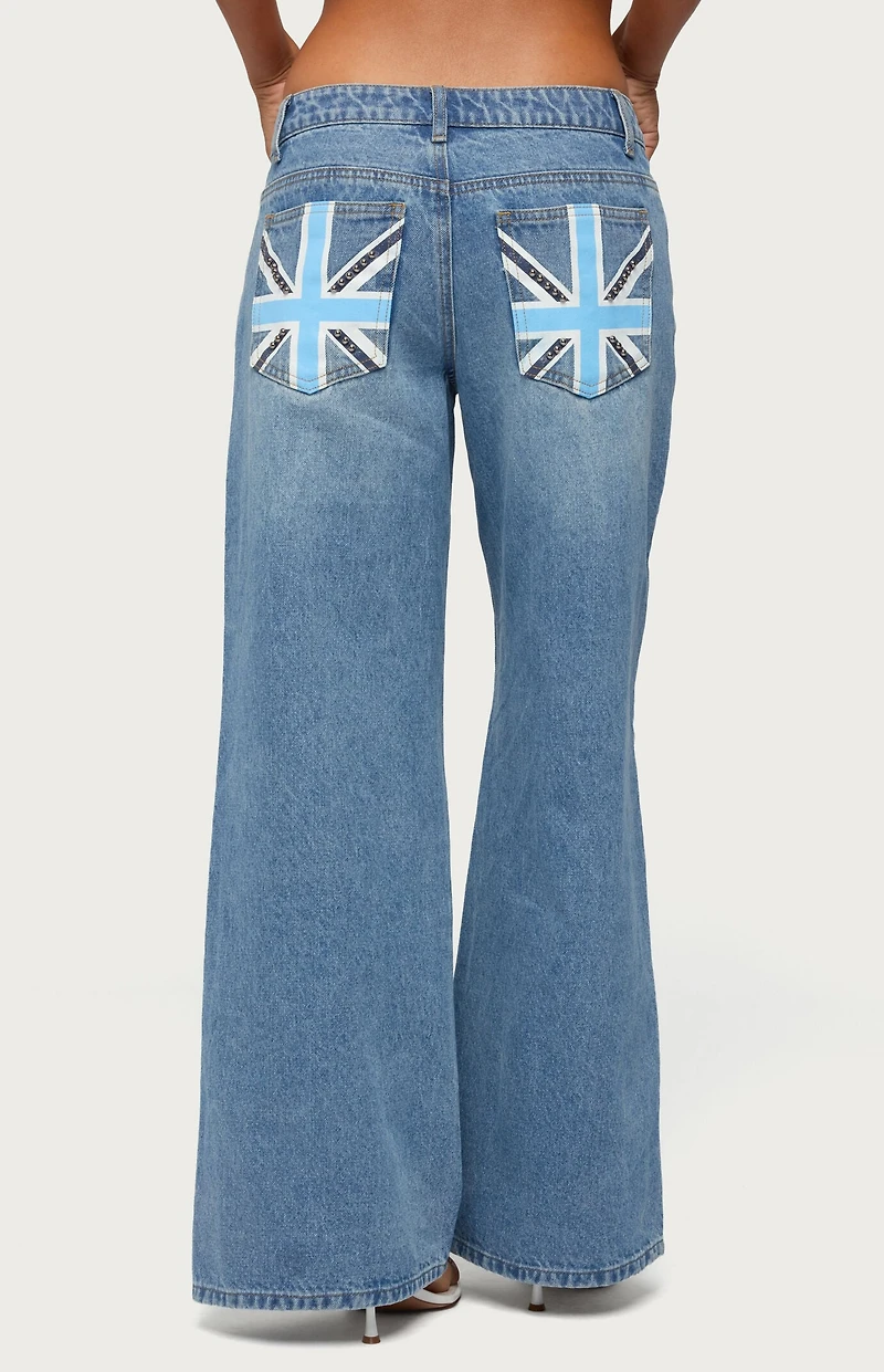 Edikted Uk Cutie Low Rise Baggy Jeans