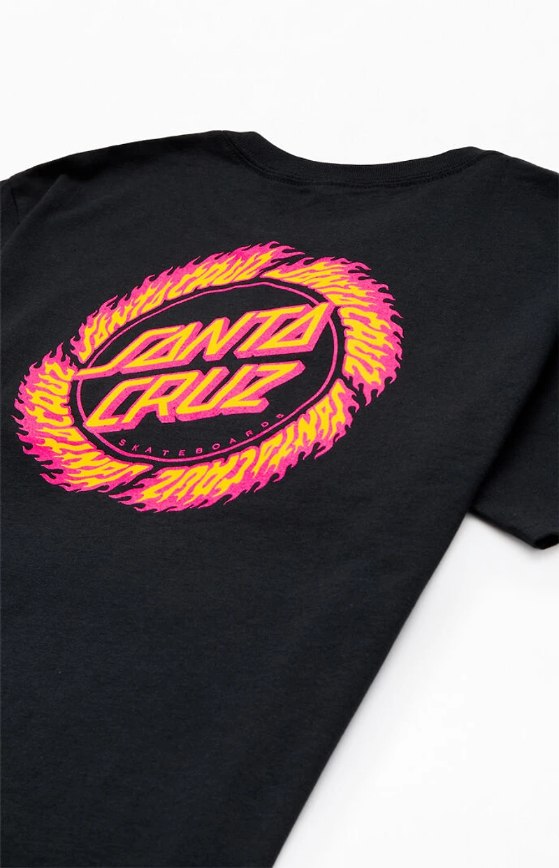 Santa Cruz Kids Flame Ringed Dot T-Shirt