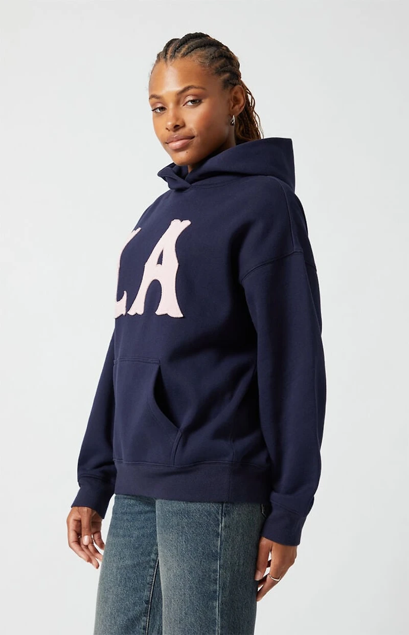 Pacsun Navy LA Applique Hoodie
