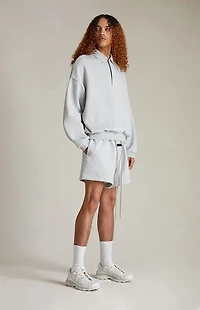 Fear of God ESSENTIALS Light Heather Grey Fleece Running Shorts