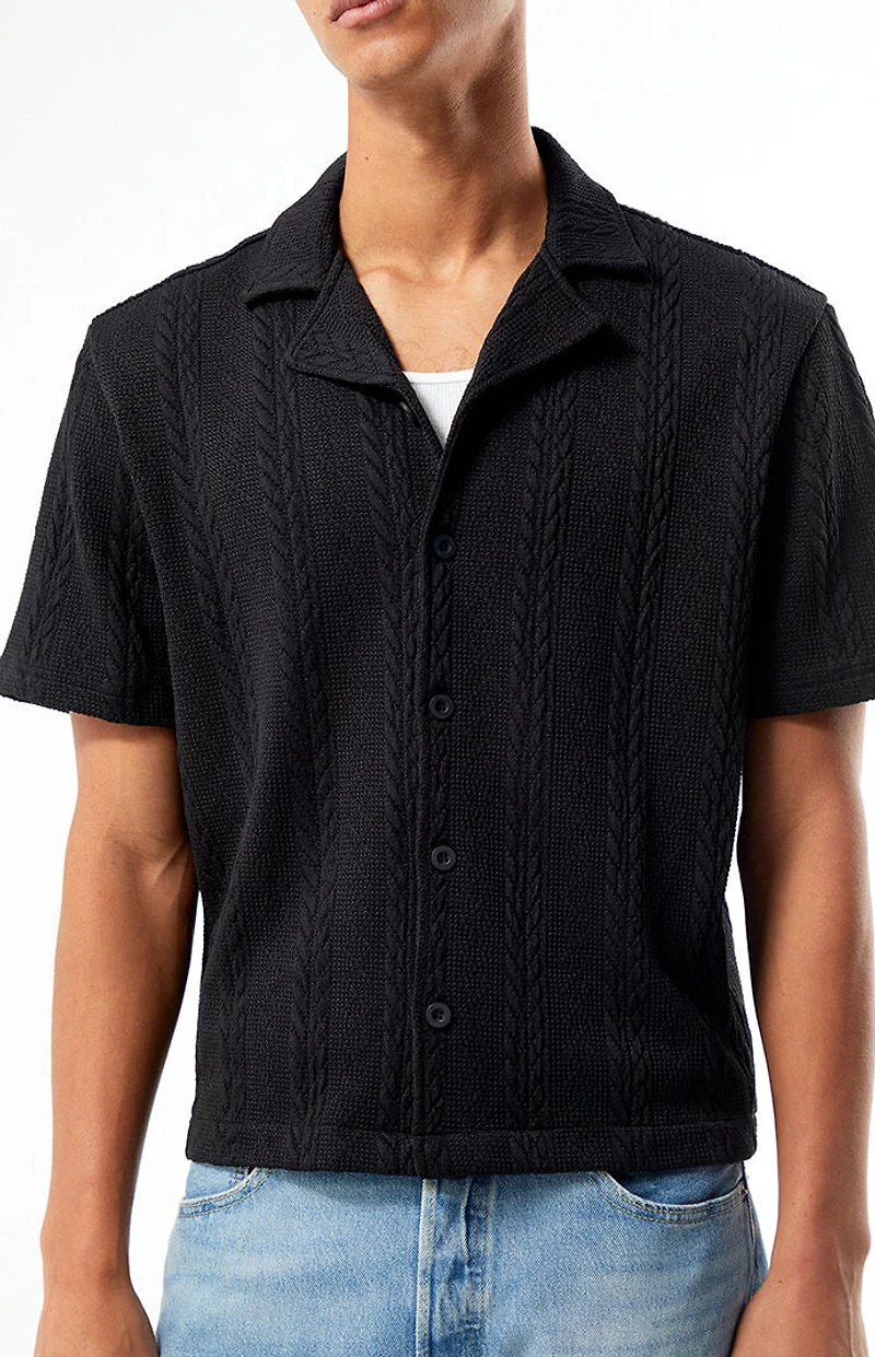 Pacsun Cable Jacquard Camp Shirt